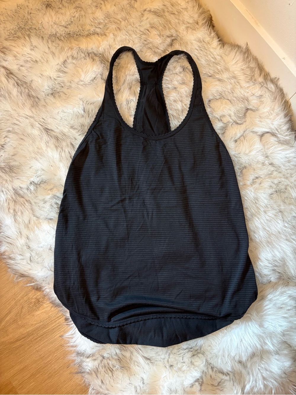 LULULEMON | Black Striped Racerback Tank Top